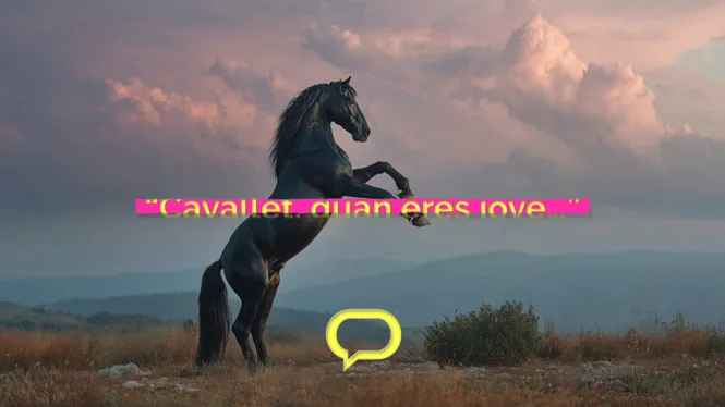 CAVALLET, QUAN ERES JOVE...