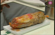 'Espatla de xot farcida de sobrassada'